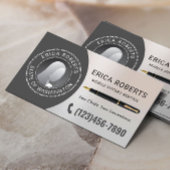 Mobiele notaris Signing Agent Classy Zilveren Foto Visitekaartje