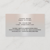 Mobiele notaris Signing Agent Classy Zilveren Foto Visitekaartje (Achterkant)