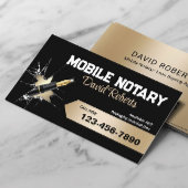 Mobiele notaris Signing Agent Creative Pen Zwart Visitekaartje