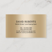 Mobiele notaris Signing Agent Creative Pen Zwart Visitekaartje (Achterkant)