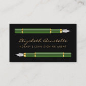 Mobiele Notaris Signing Agent Fountain Pennen Visitekaartje (Voorkant)