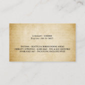 Mobiele notaris Signing Agent  Quill Pen Visitekaartje (Achterkant)