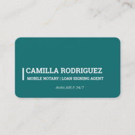 Mobiele notaris visitekaartje