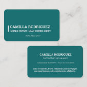 Mobiele notaris visitekaartje (Voorkant / Achterkant)