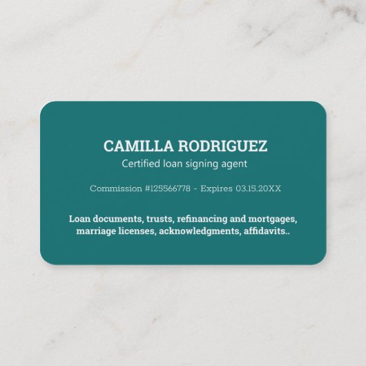 Mobiele notaris visitekaartje (Achterkant)