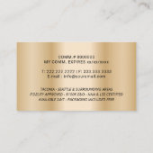 Mobiele Notarische Dienst Ondertekening Modern Gol Visitekaartje (Achterkant)