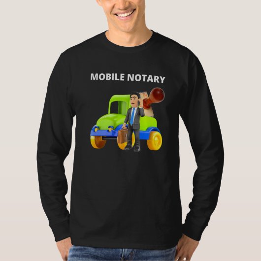 Mobiele Notarische Notarisseur voor Notaris T-shirt (Voorkant)