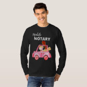 Mobiele Notarische Notarisseur voor Notaris T-shirt (Voorkant volledig)