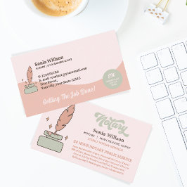 Mobiele Notarische Ondertekenaar voor publiek en l Visitekaartje