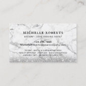 Mobiele Notarische Ondertekening Agent Modern Marm Visitekaartje (Achterkant)