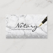 Mobiele Notarische Ondertekening Agent Modern Marm Visitekaartje (Voorkant)