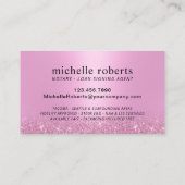 Mobiele Notarische Ondertekening Agent Modern Roze Visitekaartje (Achterkant)