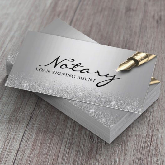 Mobiele Notarische Ondertekening Agent Modern Silv Visitekaartje