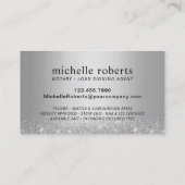 Mobiele Notarische Ondertekening Agent Modern Silv Visitekaartje (Achterkant)