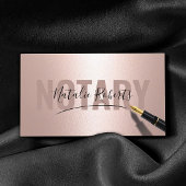 Mobiele Notarische Ondertekening Moderne Roos Gold Visitekaartje