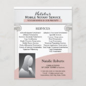 Mobiele Notarische Ondertekening van de Agent Prof Flyer (Voorkant)