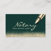 Mobiele Notarische Ondertekeningsagent Mutn Groen  Visitekaartje (Voorkant)