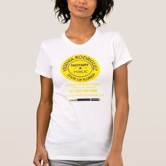 Mobiele Notarische Ondertekeningsagent T-Shirt (Voorkant)
