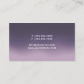 Mobiele Notarische Openbare Elegant Paarse Handtek Visitekaartje (Achterkant)