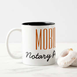 Mobiele Notarische openbare pen,  Tweekleurige Koffiemok