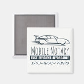 Mobiele Notarische Snelle Auto met het Aantal van  Magneet (Voorkant / Achterkant)