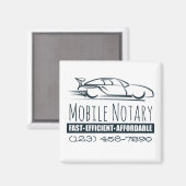 Mobiele Notarische Snelle Auto met het Aantal van  Magneet (Voorkant / Achterkant)