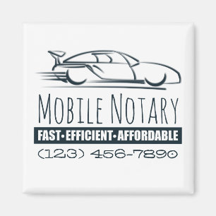 Mobiele Notarische Snelle Auto met het Aantal van  Magneet