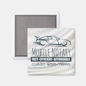 Mobiele Notarische Snelle Auto met het Aantal van  Magneet (Voorkant / Achterkant)