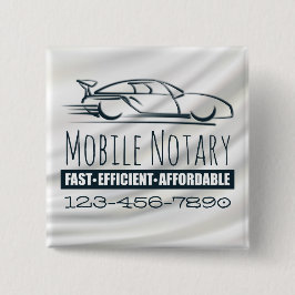 Mobiele Notarische Snelle Auto met het Aantal van Vierkante Button 5,1 Cm