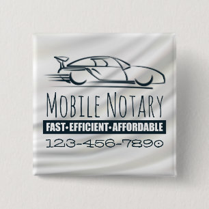 Mobiele Notarische Snelle Auto met het Aantal van Vierkante Button 5,1 Cm