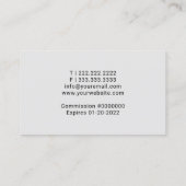 Mobiele Notarisdienst Handtekening BW Foto Visitekaartje (Achterkant)