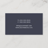 Mobiele notarislening ondertekenaar Feather Quill Visitekaartje (Achterkant)