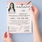 Mobiele Notarisondertekenaar Foto Business Flyer (Hand)