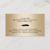 Mobiele Noteerbare Agent Modern Green & Gold Visitekaartje (Achterkant)