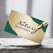 Mobiele Noteerbare Agent Modern Green & Gold Visitekaartje