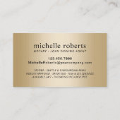 Mobiele Noteerbare Agent Modern Paars & Gold Visitekaartje (Achterkant)