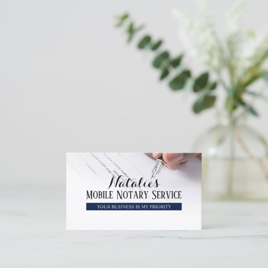 Mobiele Noteerbare Professionele Agent van de Leni Visitekaartje (Staand voorkant)