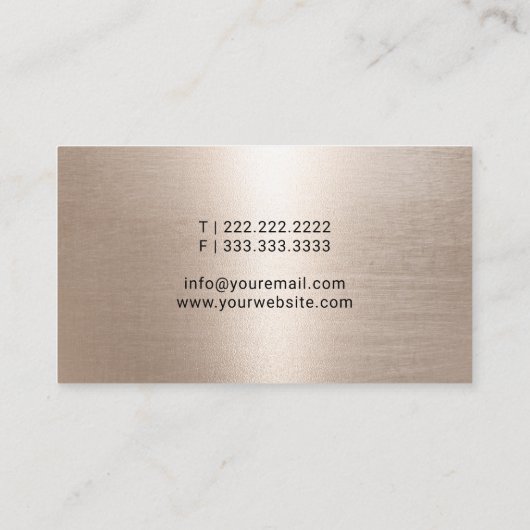 Mobiele Noteerbare Public Modern Gold Glitter Hand Visitekaartje (Achterkant)