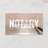 Mobiele Noteerbare Public Modern Gold Glitter Hand Visitekaartje (Voorkant)