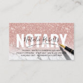 Mobiele Noteerbare Public Roos Gold Marble Signatu Visitekaartje (Voorkant)