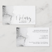 Mobiele noteergrijze Waterverf kalligrafie Visitekaartje (Voorkant / Achterkant)