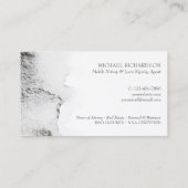 Mobiele noteergrijze Waterverf kalligrafie Visitekaartje (Achterkant)