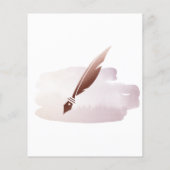 Mobiele Noteermachine en Lijntekenaar Blush Pink F Flyer (Achterkant)