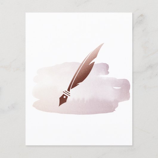 Mobiele Noteermachine en Lijntekenaar Blush Pink F Flyer (Achterkant)