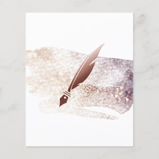 Mobiele Noteermachine en Lijntekenaar Blush Pink F Flyer (Achterkant)