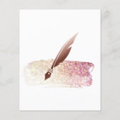 Mobiele Noteermachine en Lijntekenaar Blush Pink F Flyer (Achterkant)