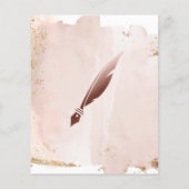 Mobiele Noteermachine & Lijntekenaar Blush Pink Flyer (Achterkant)