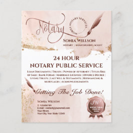 Mobiele Noteermachine & Lijntekenaar Blush Pink Flyer