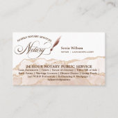 Mobiele Noteermachine & Lijntekenaar Blush Pink Visitekaartje (Voorkant)