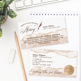 Mobiele Noteermachine & Lijntekenaar Blush Pink Visitekaartje